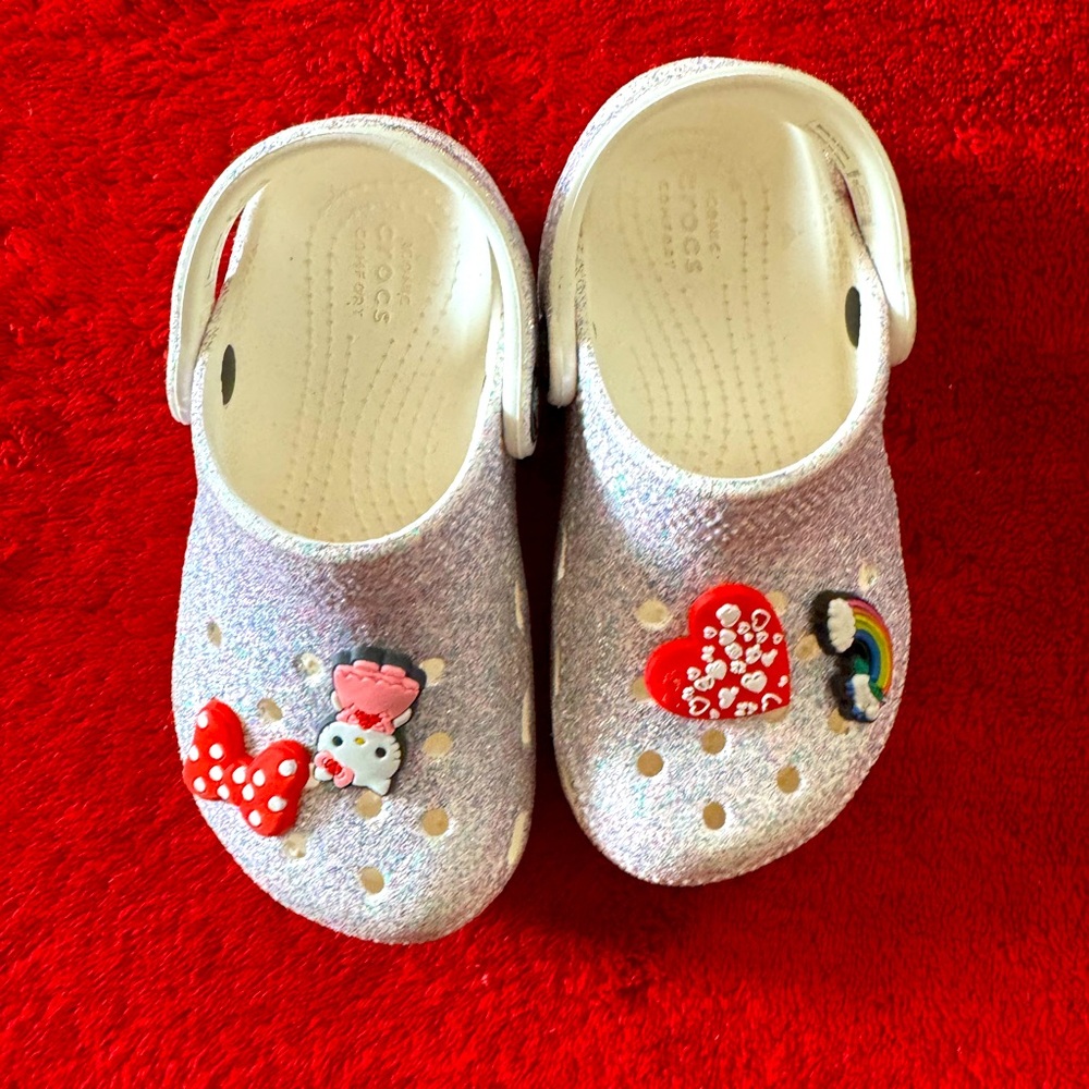 Classic glitter crocs